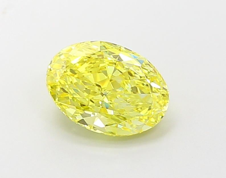 2.05 Ct. Fancy Vivid  Yellow Oval Lab Grown Diamond