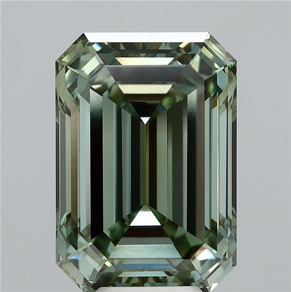 8.29 Ct. Fancy Vivid Green Emerald Lab Grown Diamond