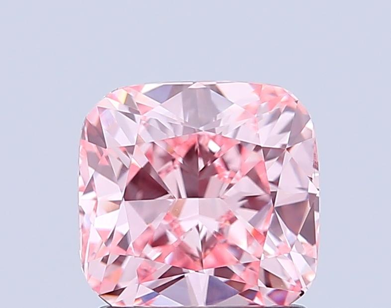1.54 Ct. Fancy Intense Pink Cushion Lab Grown Diamond