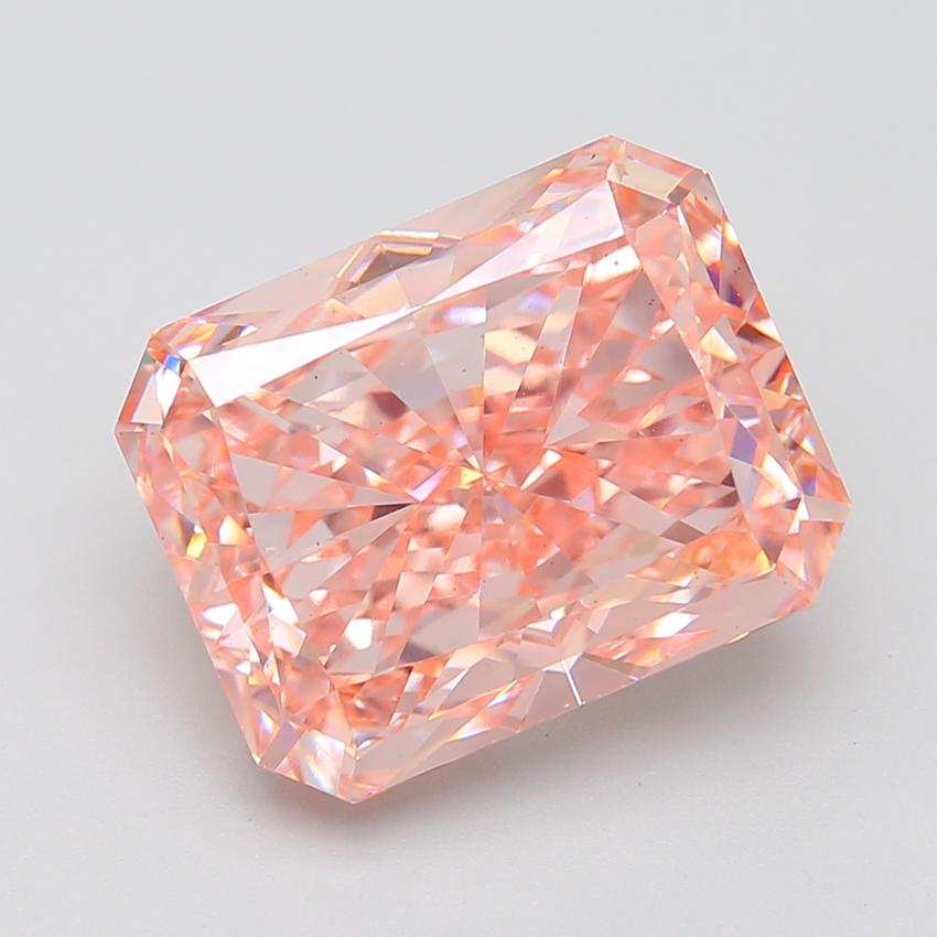 10.05 Ct. Fancy Intense Pink Radiant Lab Grown Diamond