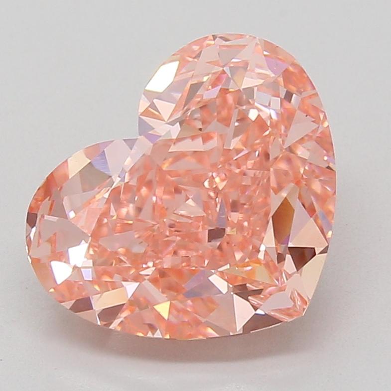 5.06 Ct. Fancy Vivid Pink Heart Lab Grown Diamond