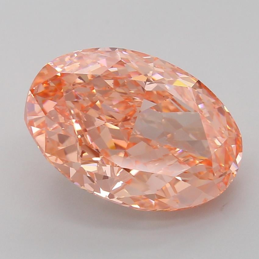 9.01 Ct. Fancy Vivid Pink Oval Lab Grown Diamond