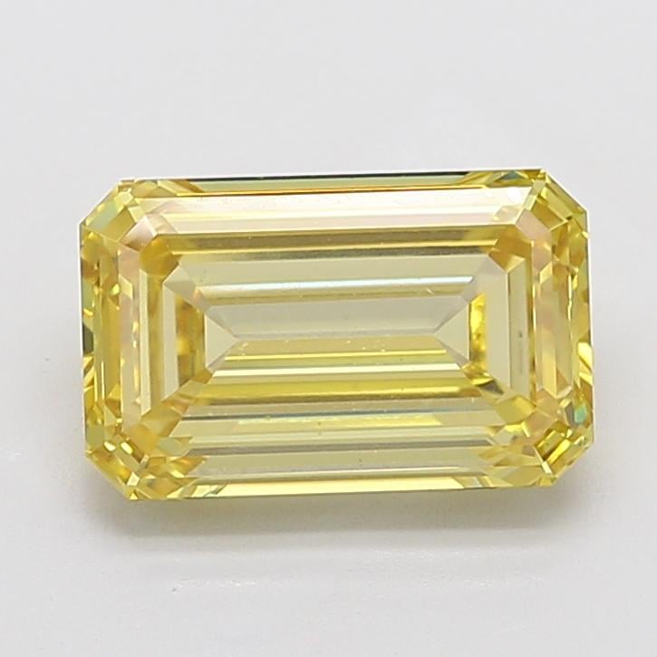5.01 Ct. Fancy Intense Yellow Emerald Lab Grown Diamond