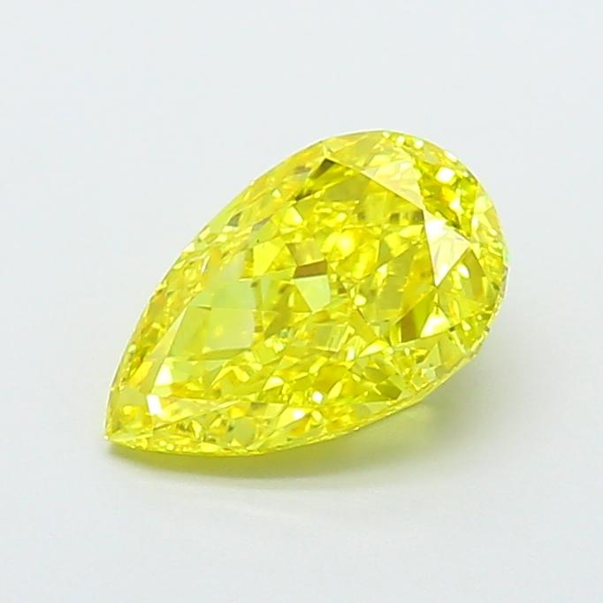 2.25 Ct. Fancy Vivid Yellow Pear Lab Grown Diamond
