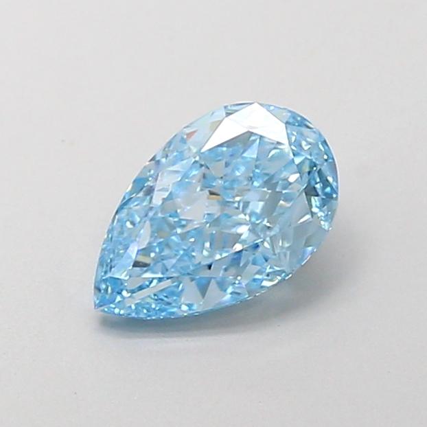1.06 Ct. Fancy Vivid  Blue Pear Lab Grown Diamond