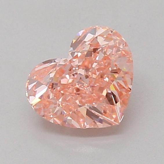 1.10 Ct. Fancy Vivid Pink Heart Lab Grown Diamond