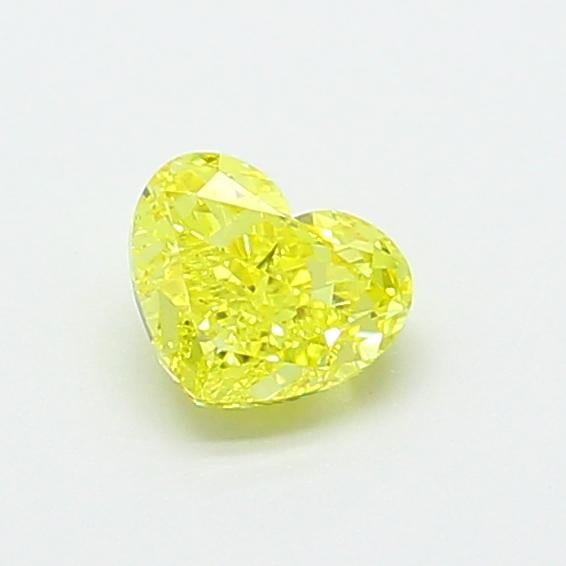 0.59 Ct. Fancy Intense  Yellow Heart Lab Grown Diamond