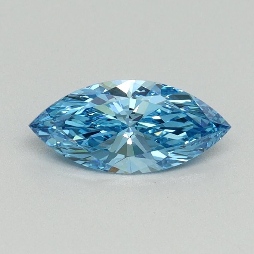 0.60 Ct. Fancy Vivid Blue Marquise Lab Grown Diamond