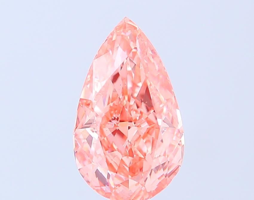 2.81 Ct. Fancy Vivid Pink Pear Lab Grown Diamond