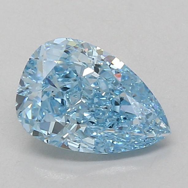 1.54 Ct. Fancy Vivid Blue Pear Lab Grown Diamond