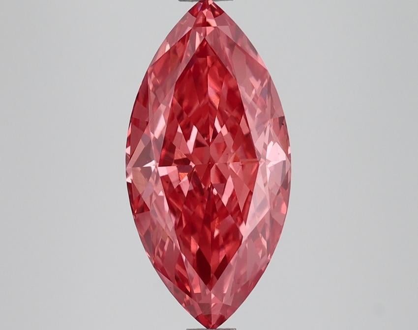 2.54 Ct. Fancy Vivid Pink Marquise Lab Grown Diamond