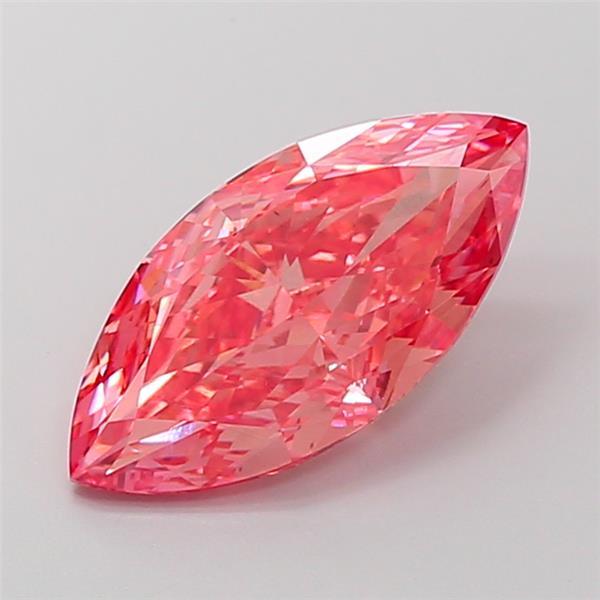 3.88 Ct. Fancy Vivid  Pink Marquise Lab Grown Diamond