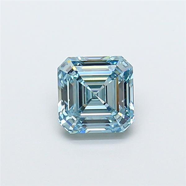 1.07 Ct. Fancy Intense Blue Asscher Lab Grown Diamond
