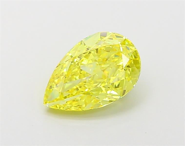 1.51 Ct. Fancy Vivid Yellow Pear Lab Grown Diamond