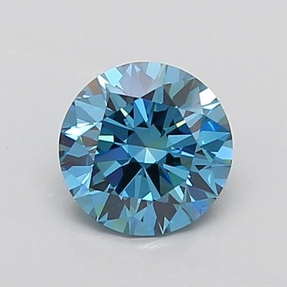 1.35 Ct. Fancy Vivid  Blue Round Lab Grown Diamond