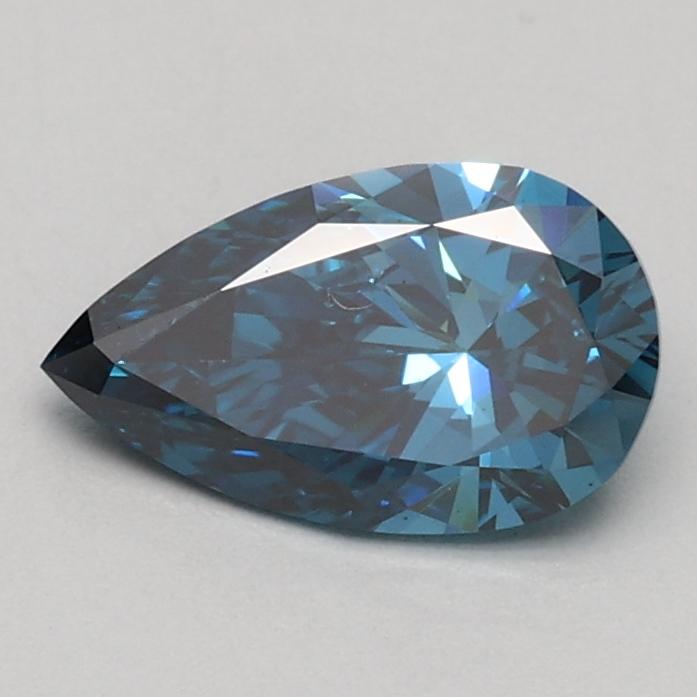 0.55 Ct. Fancy Vivid Blue Pear Lab Grown Diamond