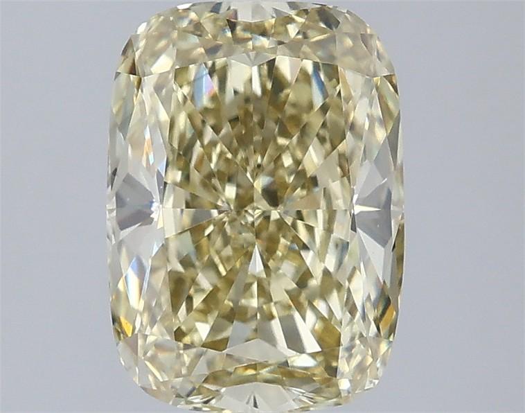 2.00 Ct. Fancy Intense  Yellow Cushion Lab Grown Diamond