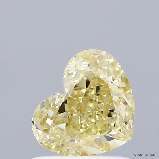 1.02 Ct. Fancy Yellow Heart Lab Grown Diamond