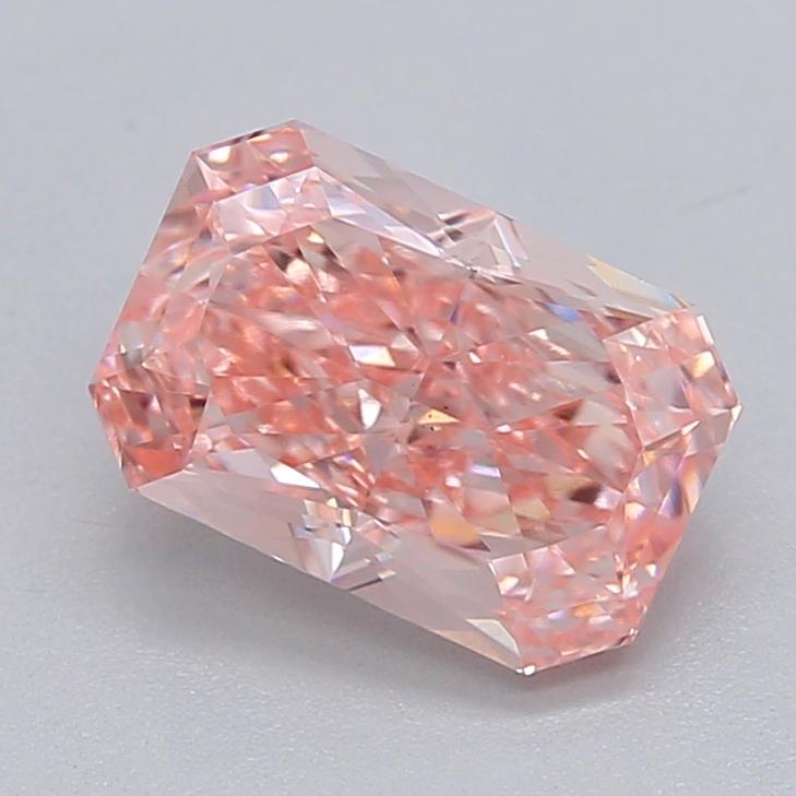 1.34 Ct. Fancy Vivid  Pink Radiant Lab Grown Diamond