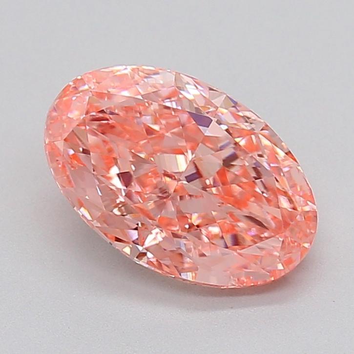 2.35 Ct. Fancy Pink Oval Lab Grown Diamond