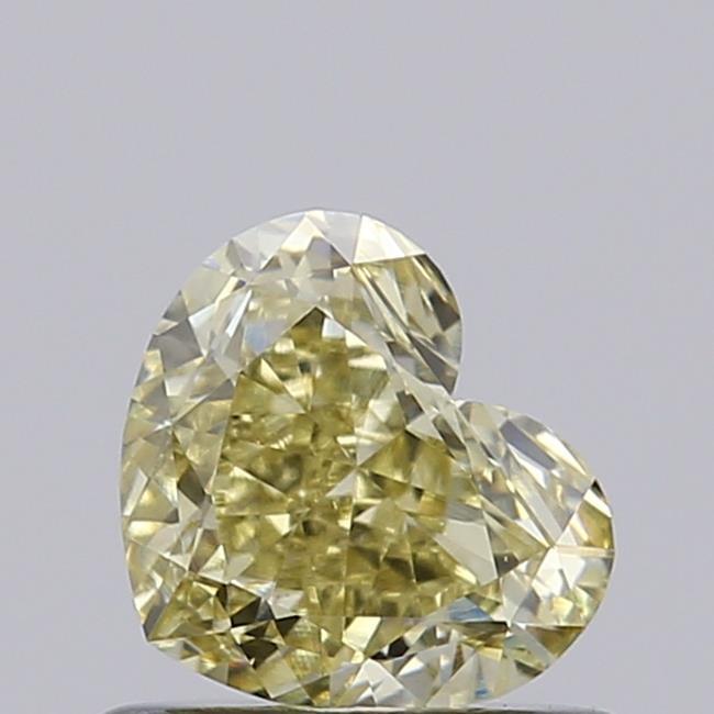 0.71 Ct. Fancy Light Yellow Heart Lab Grown Diamond