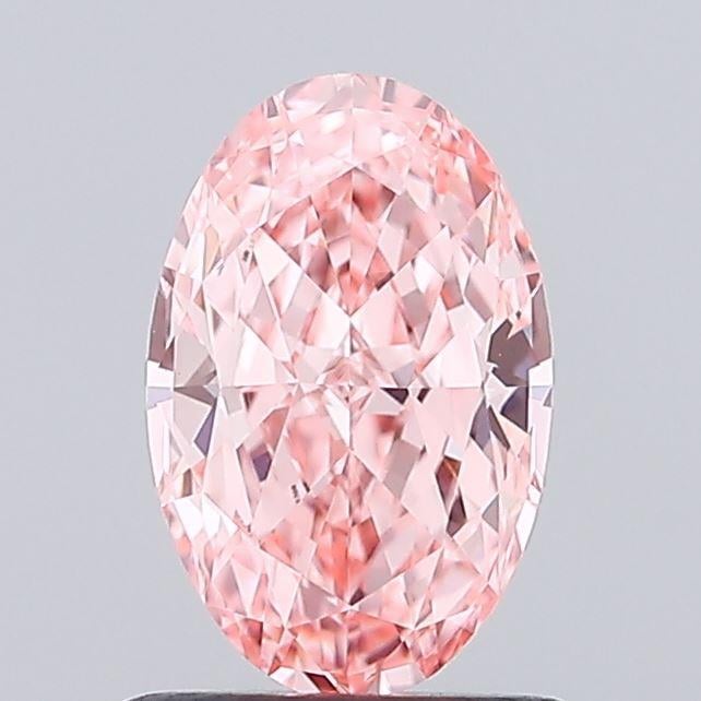 1.02 Ct. Fancy Vivid Pink Oval Lab Grown Diamond