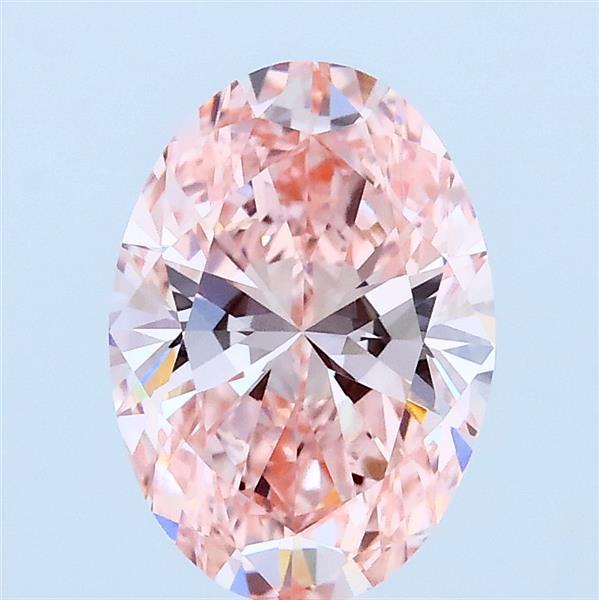 1.6 Ct. Fancy Vivid Pink Oval Lab Grown Diamond