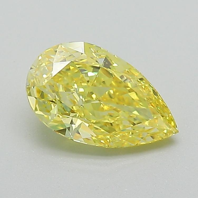 1.05 Ct. Fancy Vivid Yellow Pear Lab Grown Diamond