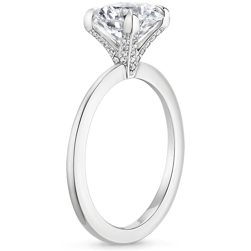 Platinum Katerina Diamond Ring, large side view