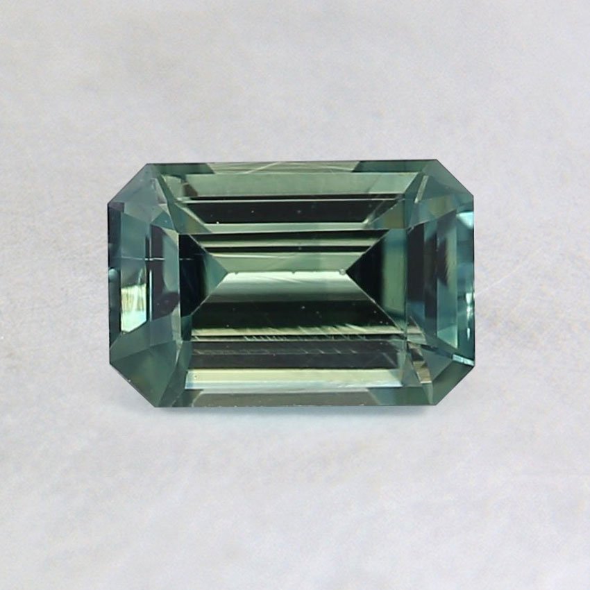 6x4mm Teal Emerald Cut Sapphire