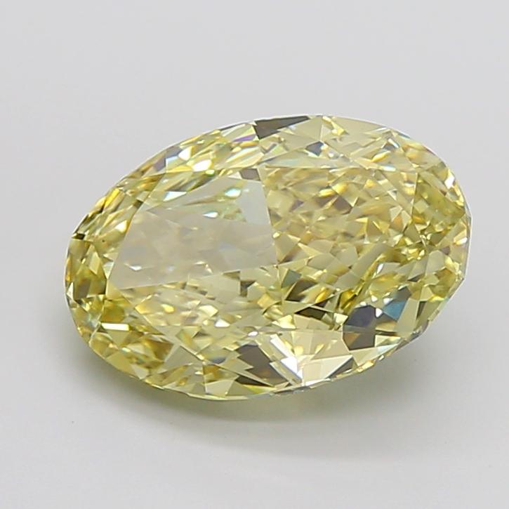 9.01 Ct. Fancy Intense Yellow Oval Lab Grown Diamond