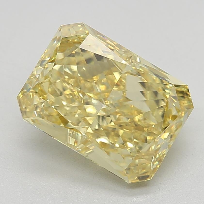 4.80 Ct. Fancy Vivid Yellow Radiant Lab Grown Diamond