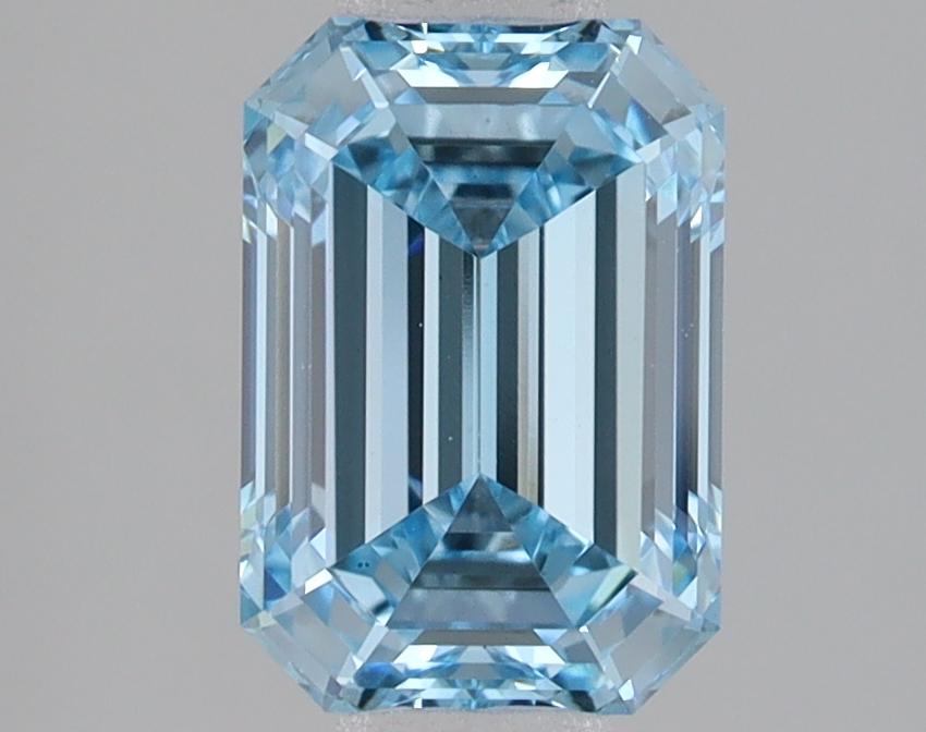 2.07 Ct. Fancy Vivid Blue Emerald Lab Grown Diamond