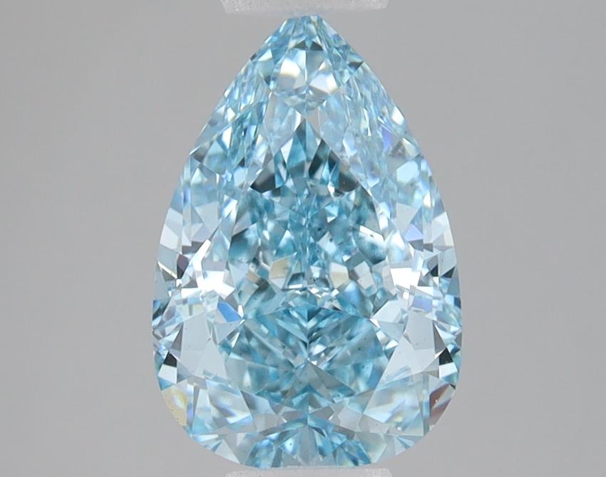 2.05 Ct. Fancy Vivid Blue Pear Lab Grown Diamond