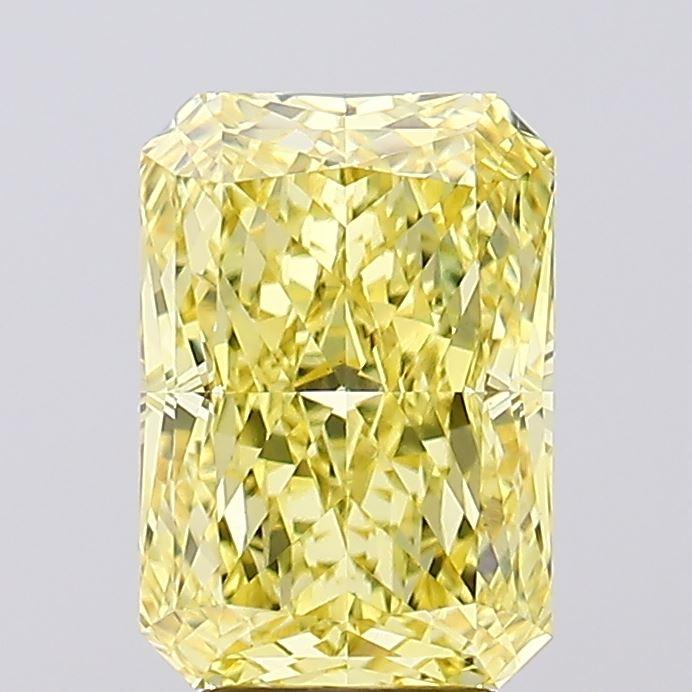 4.79 Ct. Fancy Vivid Yellow Radiant Lab Grown Diamond