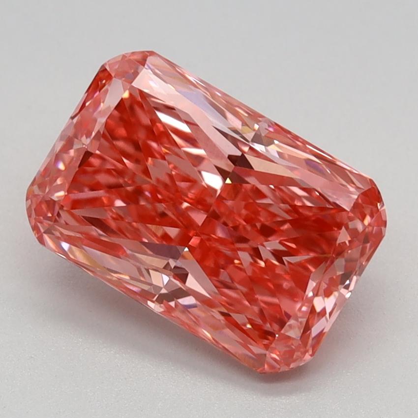2.03 Ct. Fancy Vivid Pink Cushion Lab Grown Diamond