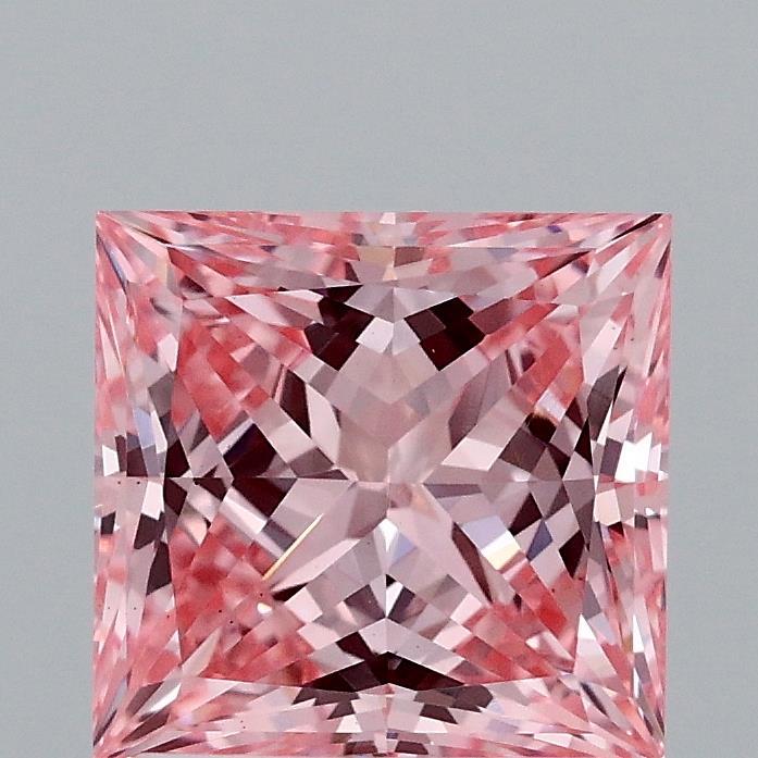 2.07 Ct. Fancy Vivid Pink Princess Lab Grown Diamond