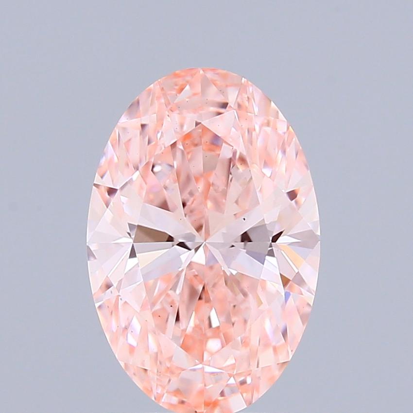 1.62 Ct. Fancy Vivid Pink Oval Lab Grown Diamond