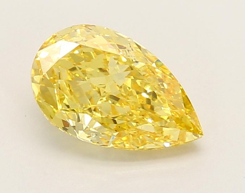 1.46 Ct. Fancy Vivid Yellow Pear Lab Grown Diamond