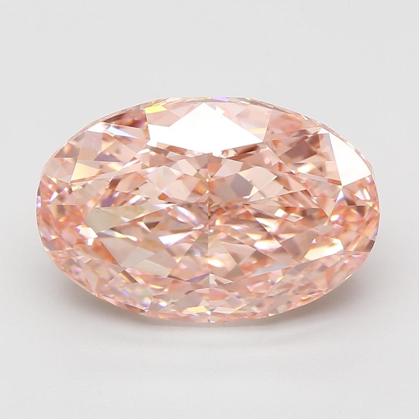 11.05 Ct. Fancy Vivid Pink Oval Lab Grown Diamond