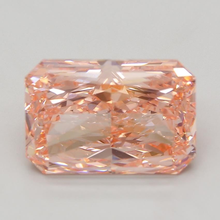 10.08 Ct. Fancy Vivid Pink Radiant Lab Grown Diamond