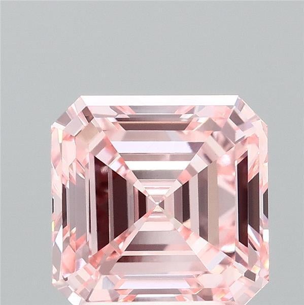 3.00 Ct. Fancy Intense Pink Asscher Lab Grown Diamond