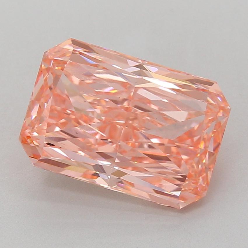 5.05 Ct. Fancy Vivid Pink Radiant Lab Grown Diamond