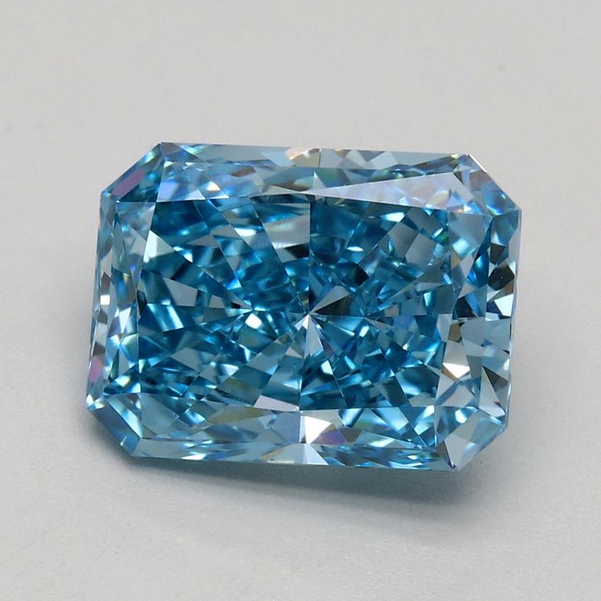 1.93 Ct. Fancy Vivid Blue Radiant Lab Grown Diamond
