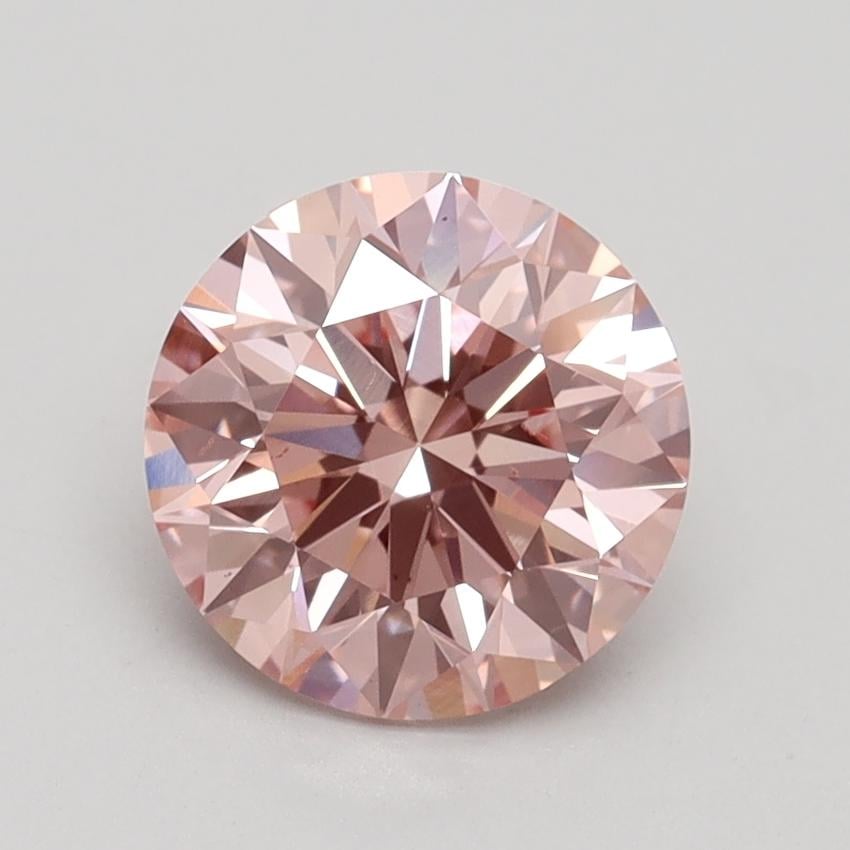 1.70 Ct. Fancy Intense Pink Round Lab Grown Diamond