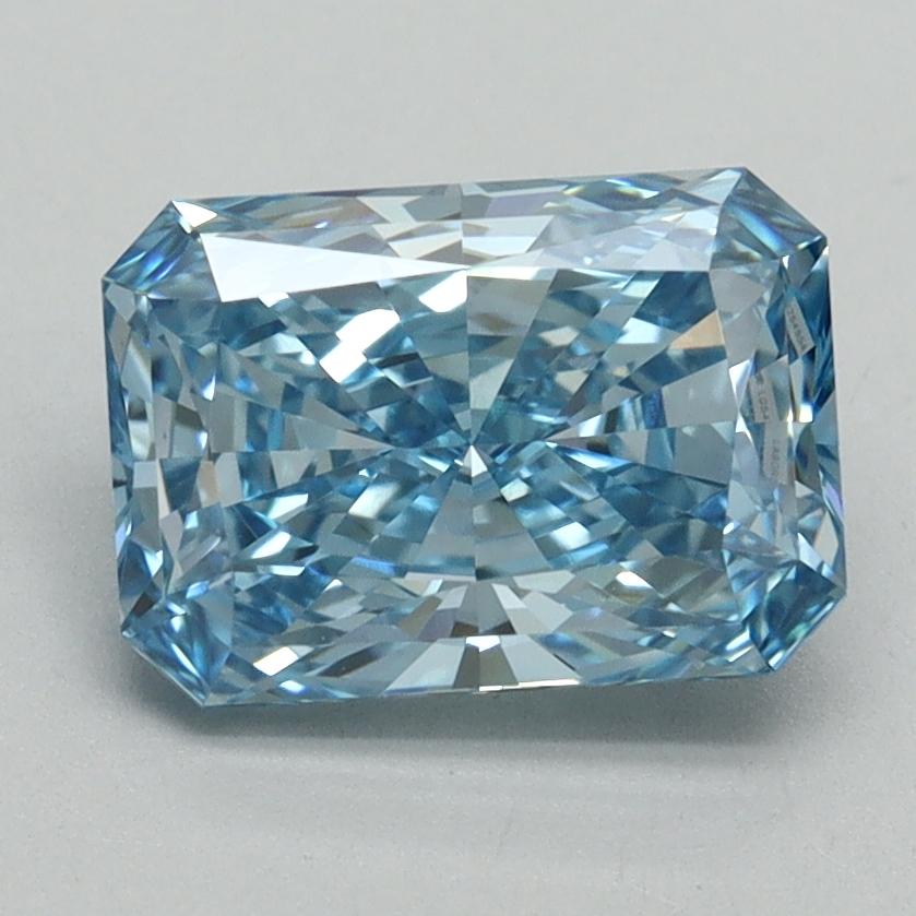 1.87 Ct. Fancy Vivid Blue Radiant Lab Grown Diamond