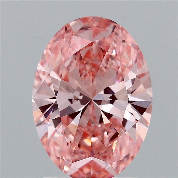 2.03 Ct. Fancy Vivid  Pink Oval Lab Grown Diamond