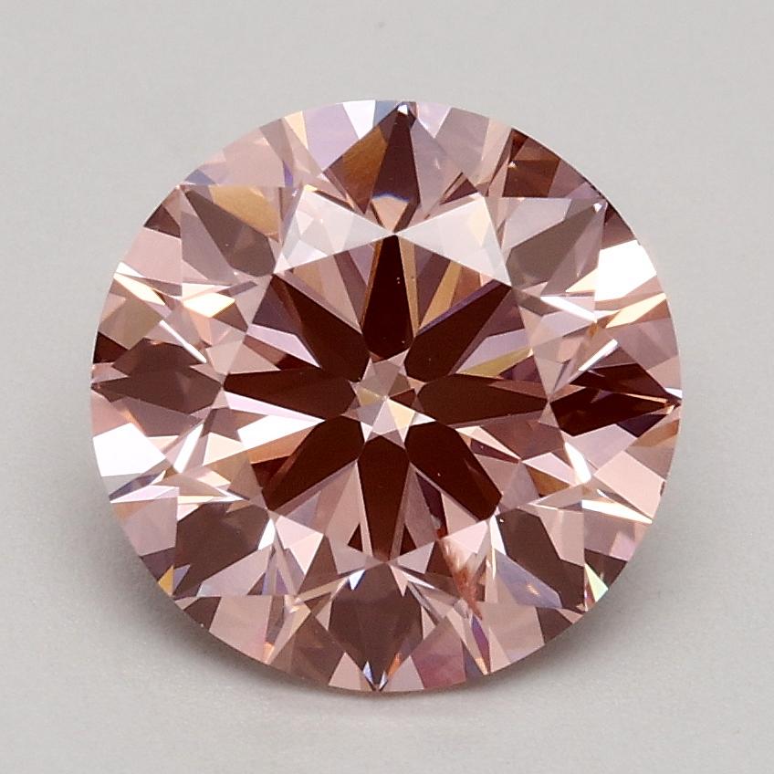 1.76 Ct. Fancy Intense Pink Round Lab Grown Diamond