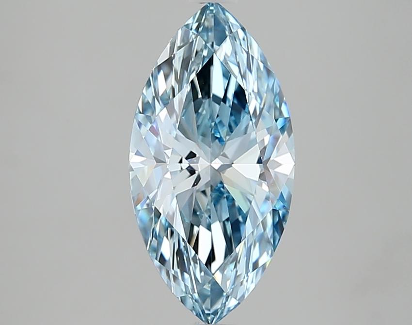 2.02 Ct. Fancy Intense Blue Marquise Lab Grown Diamond