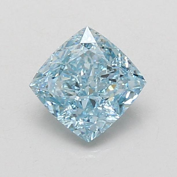 1.03 Ct. Fancy Vivid Blue Cushion Lab Grown Diamond